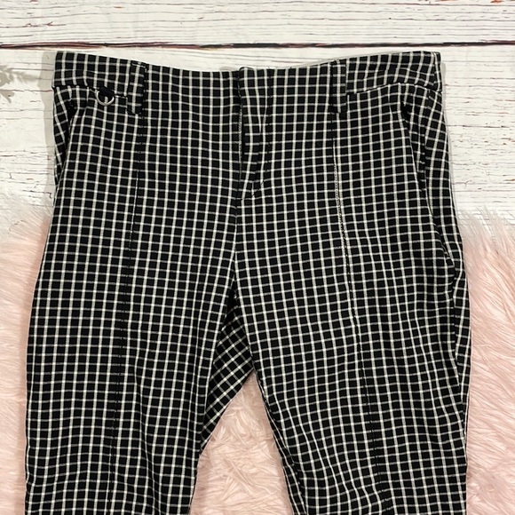 Anthropologie The Essential Slim Windowpane Ankle Pants - Picture 8 of 10